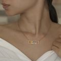 Buy Now Square Name Plate Necklace