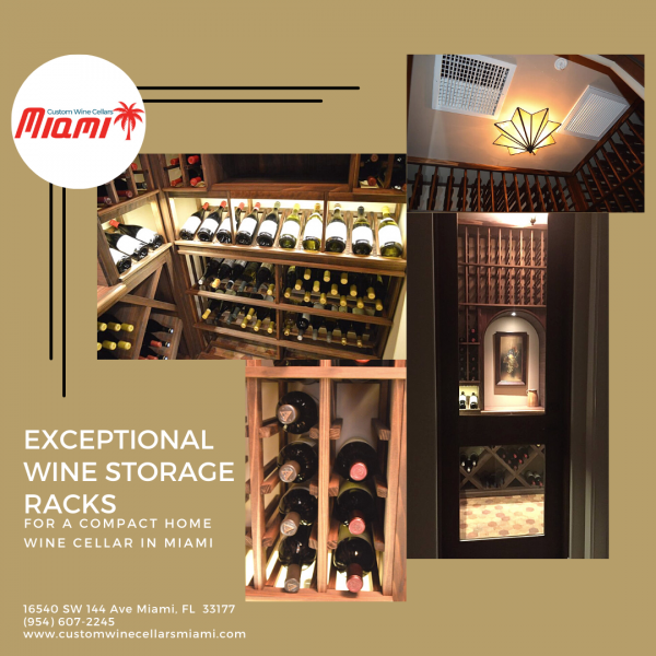 Exceptional Wine Storage Racks for Miami Home Wine Cellar