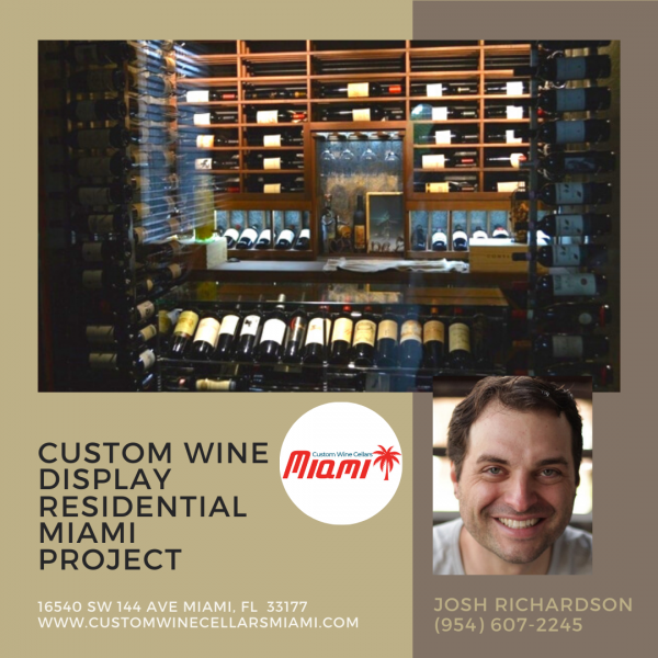 Custom Wine Display Residential Miami Project
