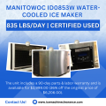 Manitowoc ID0853W Water-Cooled Ice Maker – 835 lbs/day | Certified Used