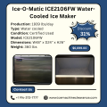 Ice-O-Matic ICE2106FW Water-Cooled Ice Maker | High-Capacity 1,939 lbs/Day | Certified & Refurbished