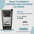 Maxx Ice MIM50-O: Certified Used Outdoor Ice Maker - 25% Off