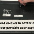 Comment enlever la batterie d’un PC portable Acer Aspire E15?