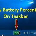 How to Show Battery Percentage on a Lenovo Laptop？