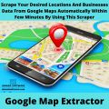 How can I scrape data for a targeted place or country from Google Maps?