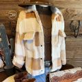 The Fuax Plaid Fur Coat