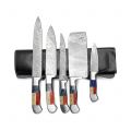 Smart & Sharp Custom Handmade Damascus Knives Set